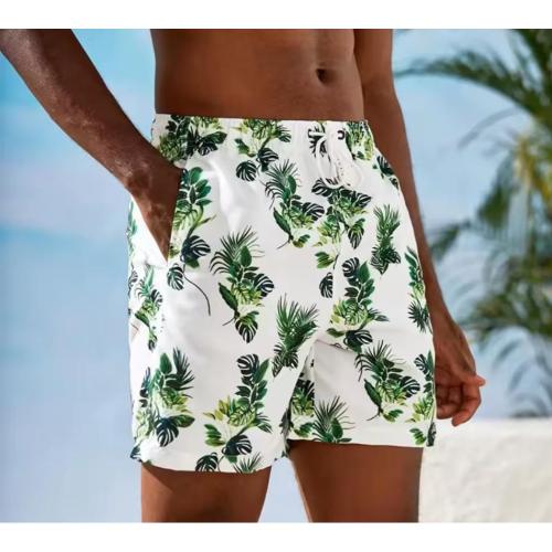 Swim Trunks with Boxer Brief Liner Custom mens swimsuits Stretch Swimsuit Shorts Quick Dry Swimming Trunks Bathing Suit