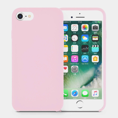 Pink Liquid Silicone Phone Case for iPhone 6 Plus Cover