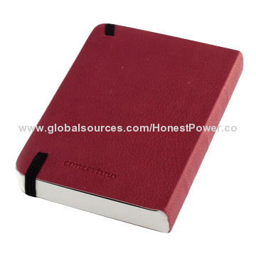 Business Diary with Elastic Closure, Customized Sizes and Designs Available