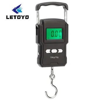 LETOYO 75kg Portable Electronic Fishing Tackle Scale