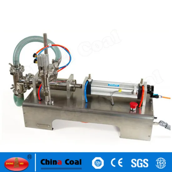 50-5000ml Single Head Liquid Softdrink Pneumatic Filling Machine table