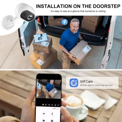 1080P Wireless Home Security Camera with Night Vision and 2-Way Audio