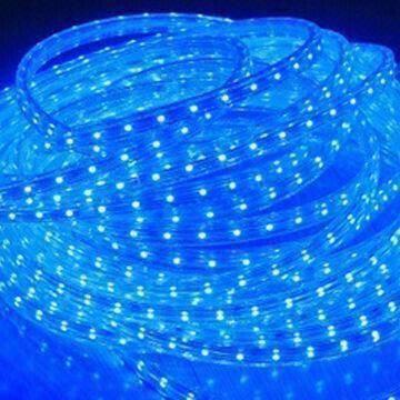 Blue LED Strip Lights with 3528 SMD LEDs, 12V DC Voltage, 5m/Roll