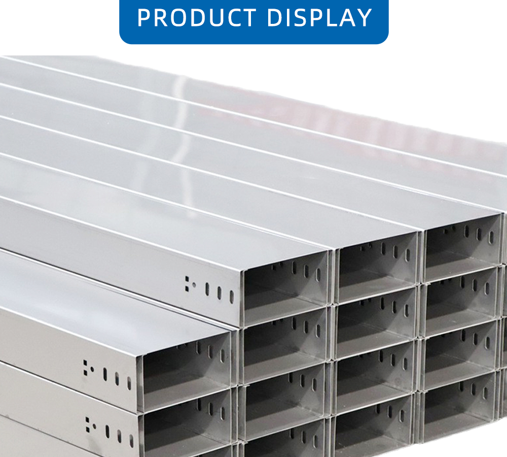 Trough-type fireproof cable tray stainless steel x