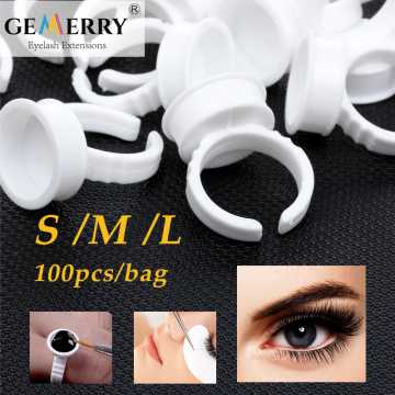 Disposable Eyelash Extension Tools Glue Rings Wholesale Eyelash Extension Supplies Glue Holder Tattoo Pigment Glue Holder