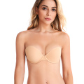 Fashion self adhesive push up strapless bra