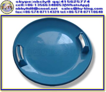Plastic heavy duty snow saucer sled / blue snow saucer / plastic sledges for snow