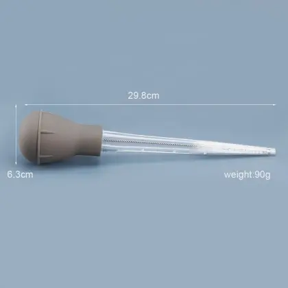 Kitchen Silicone Syringe Pump for Meat Marinade, Injecting BBQ Sauce, and Basting Turkey