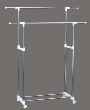 Newest Double pole Garment rack