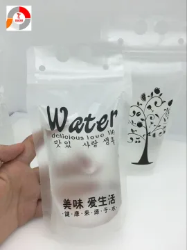 Custom Printing Clear Juice Sealed Translucent Bag