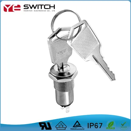 UL Key switch power lock for cabinet panel