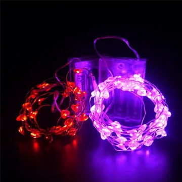 Christmas LED heart, shaped copper wire string lights