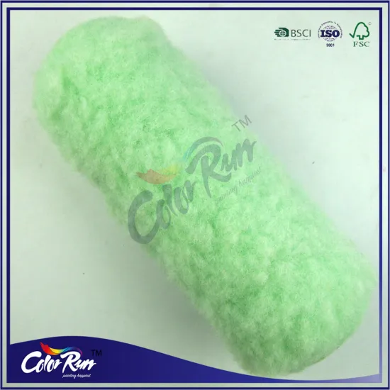ColorRun prfessioanal high class green nylon fabric paint roller refill with factory price