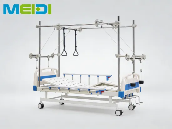 Hot Selling Mobile Perforated Three-Crank Orthopedic Traction Bed