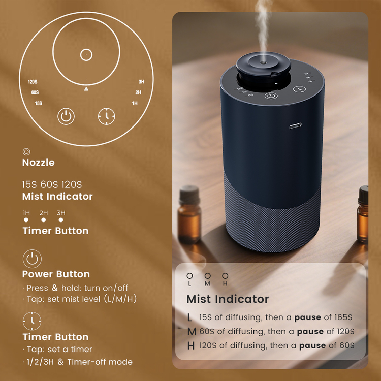 waterless essential oil diffuser