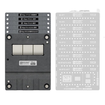 Amaoe BGA Reballing Stencil Set for iPhone 7-15 Pro Max Nand Wifi Baseband Chip