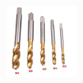 5 PCS Titanium Coated HSS Metric Tap