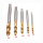 5 PCS Titanium Coated HSS Metric Tap