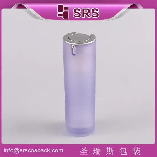 15ml 30ml 50ml Plastic Airless Cosmetic Packaging,airless sun cream bottle
