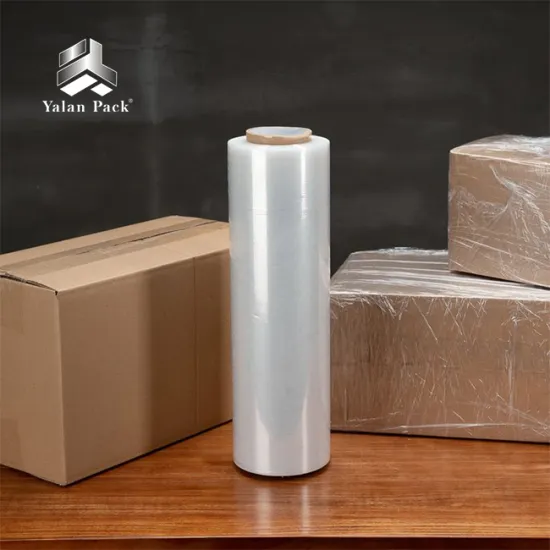 100% Raw Material 20 Microns Stretch Film 2.3Kg Plastic Roll Plastic Wrap