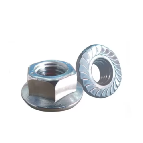 Porcas de flange sextavadas galvanizadas Porca de flange sextavada de aço