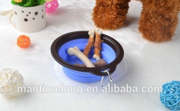 folding pet bowl silicone pet feeding bowl dog bowl feeder pet dog bowl