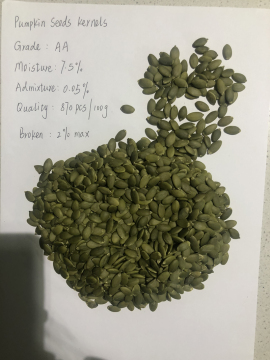 High Quality Shine Skin Pumpkin Seed Kernel