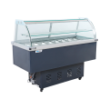 Commercial Freezer SS Pans Salad Cold Display Counter