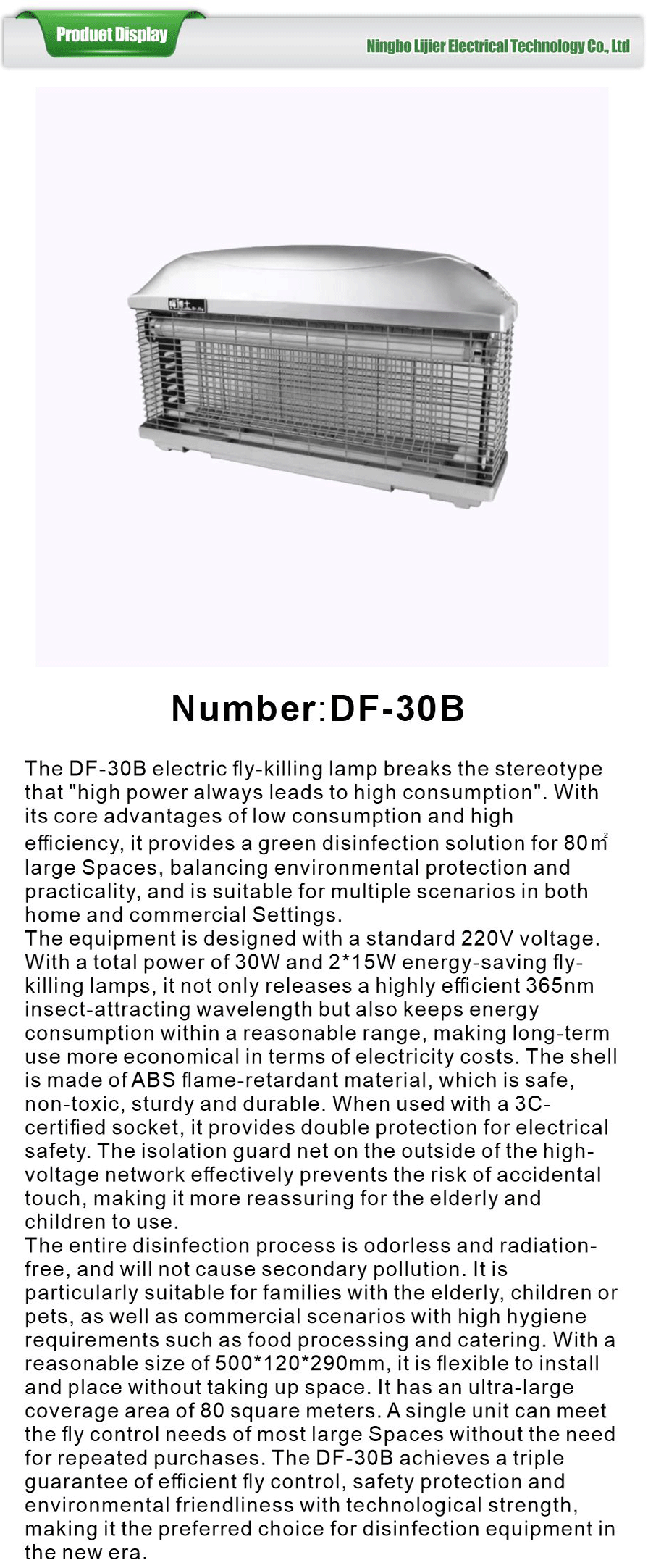 Doctor Fly Fly-killing Lamp-xiangqing1-LJE017