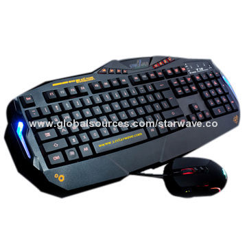 Gaming keyboard combo, weighs 1kg