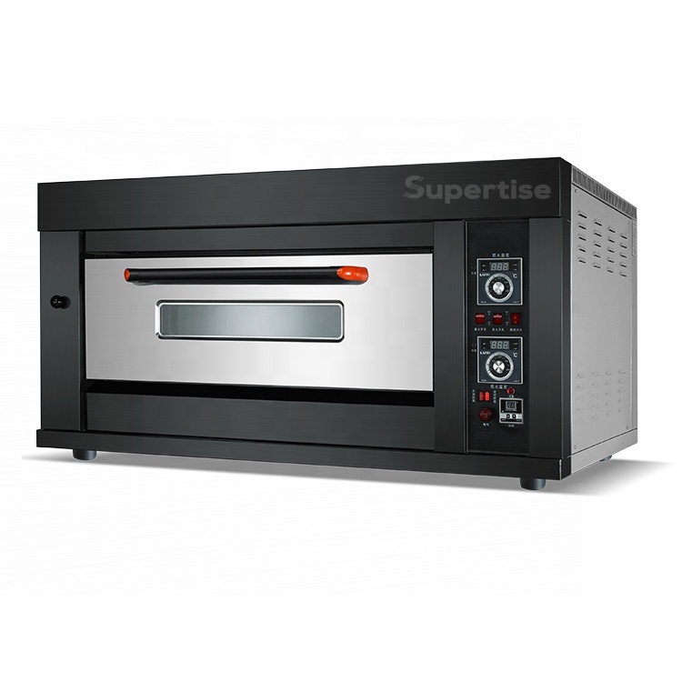 Compact Electric Deck Oven with Steam Injection Tube