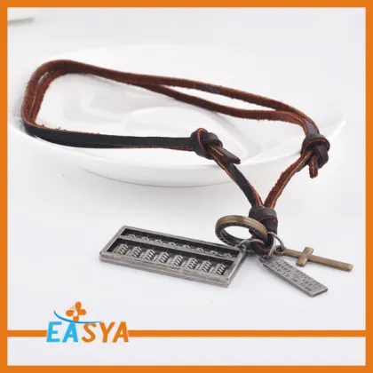 Silver Jewelry Necklace Abacus Pendant Necklace