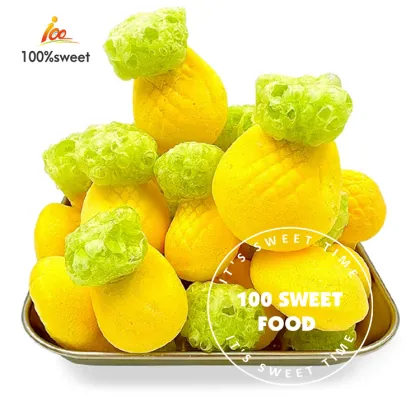 Crispy Freeze-dried Fruity Gummy Candies - Custom Wholesale Candy in Bag Packaging