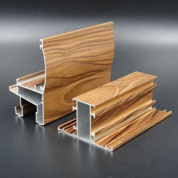 Libya & Algeria Wood Grain Aluminium Profiles for Doors and Windows