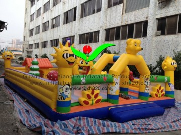 Custom inflatable sun flower bouncer for kids and adults brand new