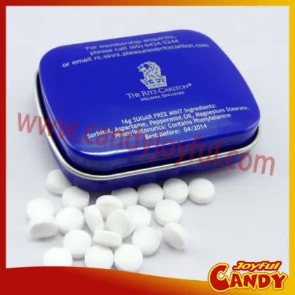 Mint candy tin box sugar free mint candy