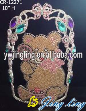 Cute Bear Animal Pageant Crown Lovely Tiara