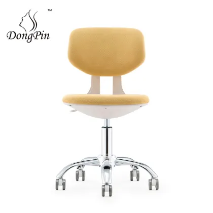 Adjustable Swivel Ergonomic Nail Salon Chair with Back for Massage and Office Use