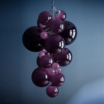 Customization iridescent Grape stair Round chandelier