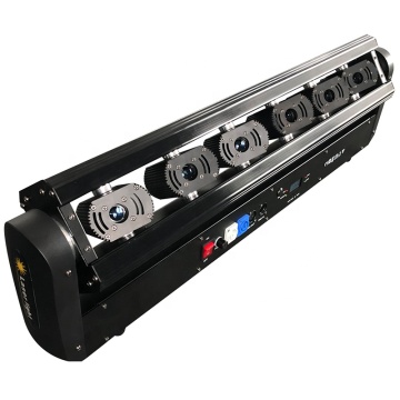 3W Full Color Beam Moving Laser Bar Lights RGB 3in1 6 Heads for Stage, Club, DJ