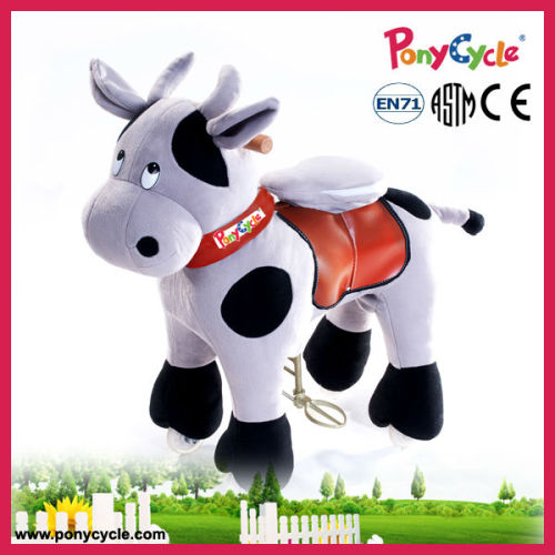 Pony cycle Walking Plush Cow Toy