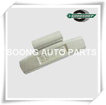AW-Serie Stahl / Fe-Clip auf Auswuchtgewichten für Leichtmetallrad, Epoxy-Polyester-Beschichtung, Super Qualität