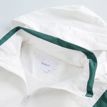 Yufan 2024 Spring Contrast Color Stitching Hooded Jacket for Men