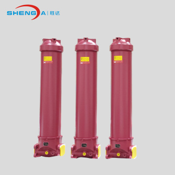 Steel type hydraulic inline oil filter assembly