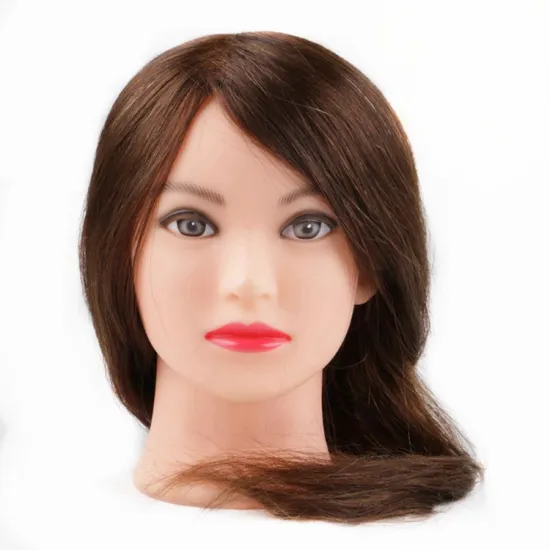 XUCHANG HARMONY 12 16 18 22 26inch training doll head 100% human hair dummy barber practice hairdressing mannequin training head
