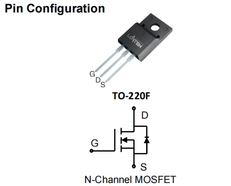 LND10N65. Pin Configuration