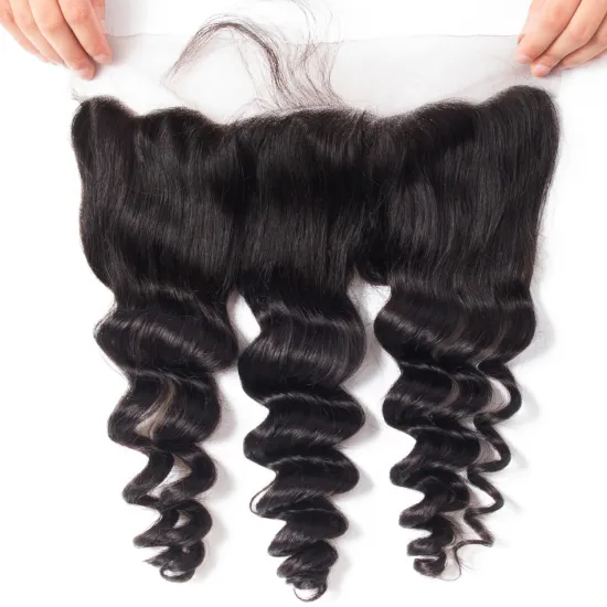 Super Fine Swiss Lace Frontal 13x4 Unprocessed Hair Extension Hot Selling Lace Frontals Loose Wave Hair