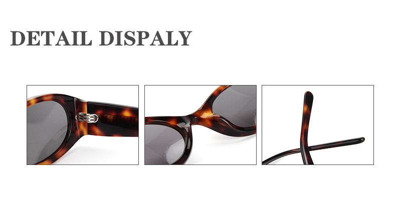 WomenRetro Oval Acetate Sunglasses with UV400 Protection ME2123-detail