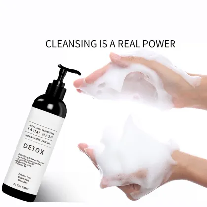 OEM Remove blackheads organic activated charcoal facial cleanser