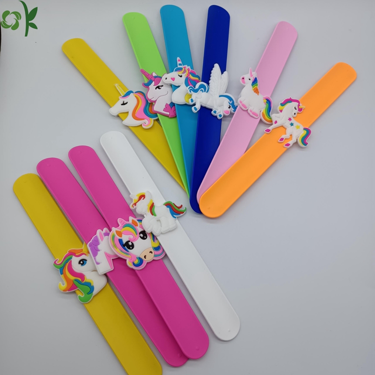 Silicone Slap Bracelets Branded